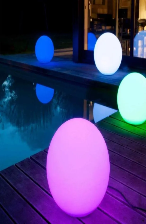 BRELONG Rechargeable Color LED Ball Light Spherical Ball Light with Remote Control Home Pool Party Dimmable Night Light 12cm8637581