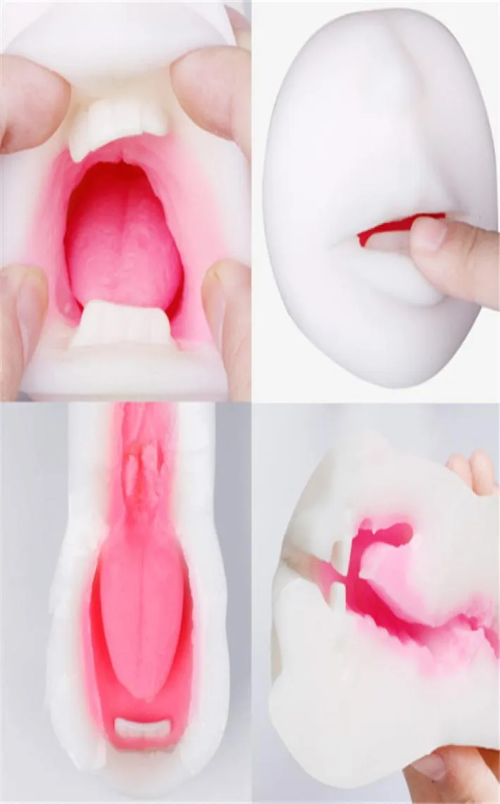 MizzZee Sex Toys For Man Realistic Mouth With Tongue Teeth Male Masturbators Oral Sex Blow Job Pocket Pussies Adult Sex Products 15864934