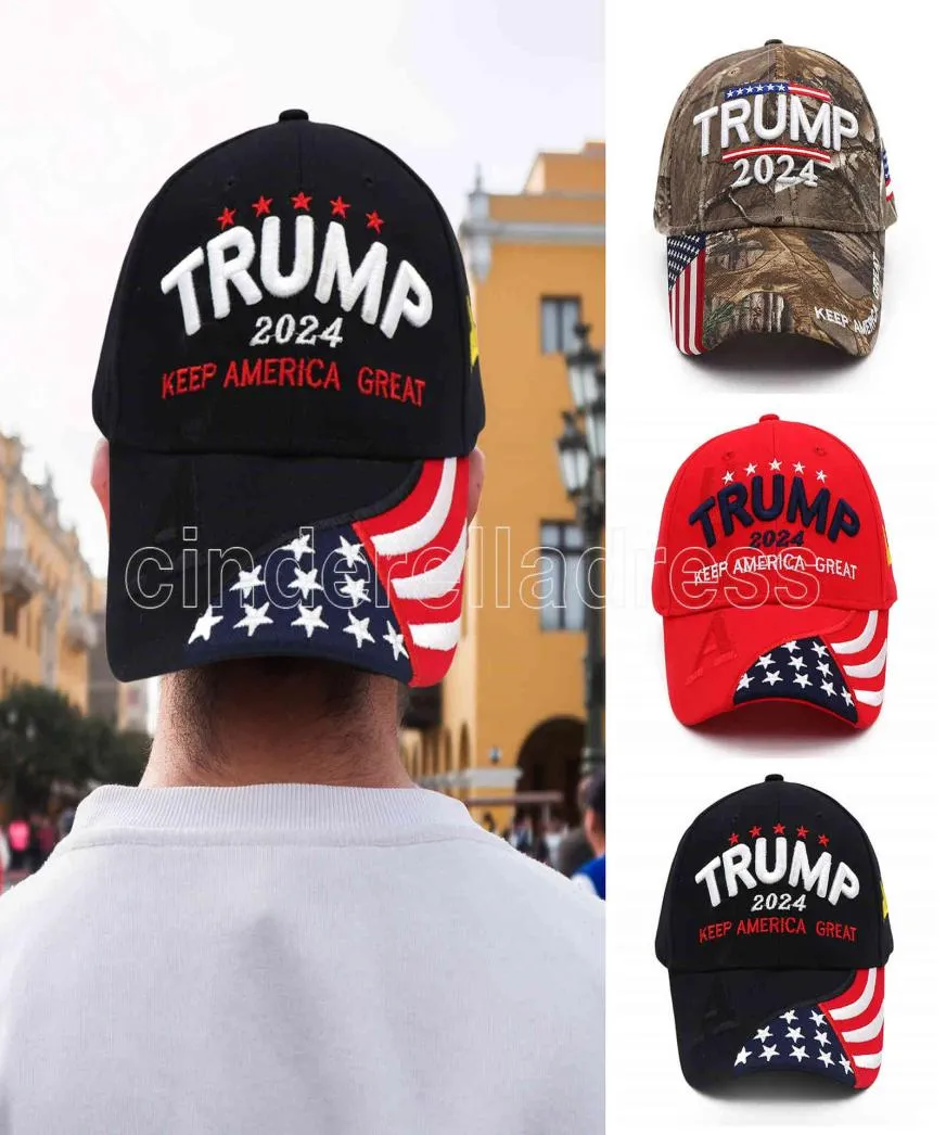 الولايات المتحدة 2024 ترامب الانتخابات الرئاسية الانتخابية Cap Trump Hat Baseball Cap قابلة للتعديل سرعة التعديل القطن CAP3372365