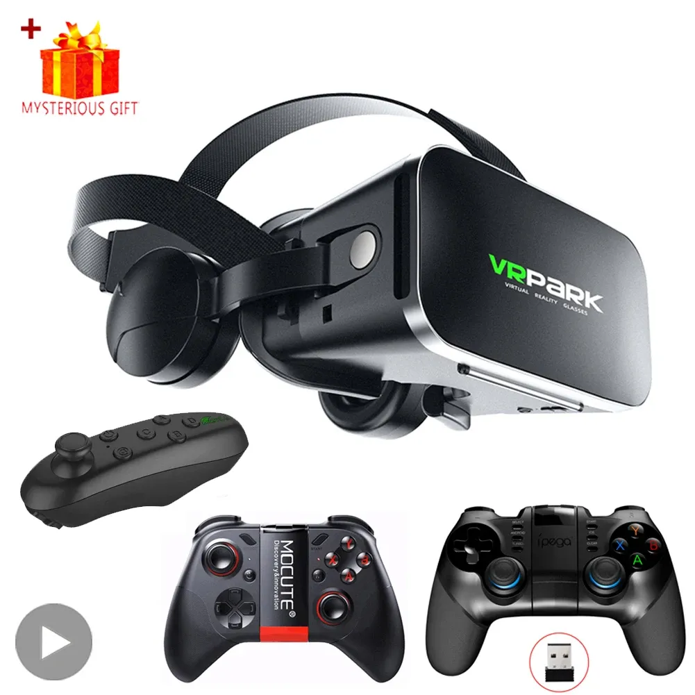 デバイスバーチャルリアリティVRグラス3DヘッドセットBluetoothデバイススマートフォンヘルメットゴーグルレンズスマートフォンViarヘッドフォンセルモバイル