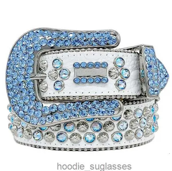 Ceinture de créateur Bbs Simon Ceintures pour hommes femmes Ceinture de diamant brillant sur noir bleu blanc multicolore avec strass bling comme cadeau s Gulk