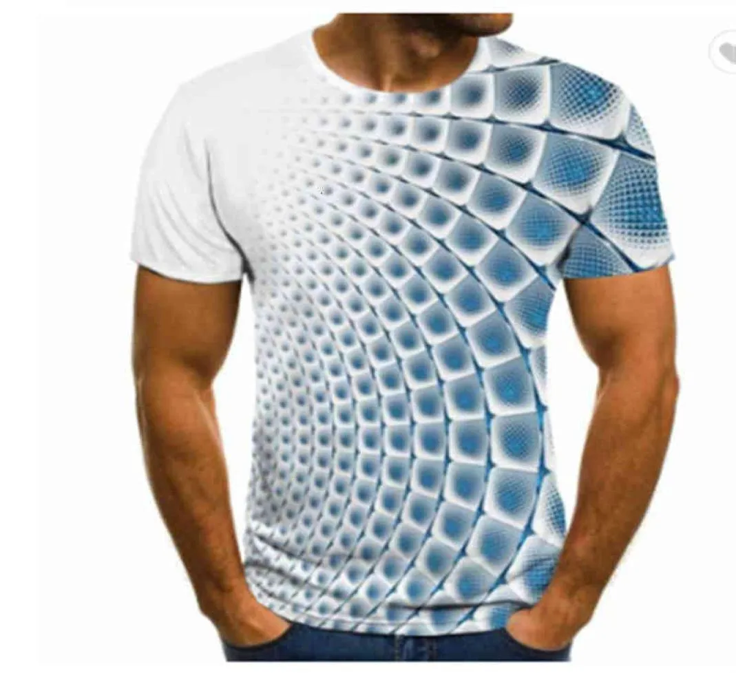 Men039s T-shirts 3D heren039s T-shirt met korte mouwen Kleding dames039s Digitaal printen driedimensionaal casual top1215343