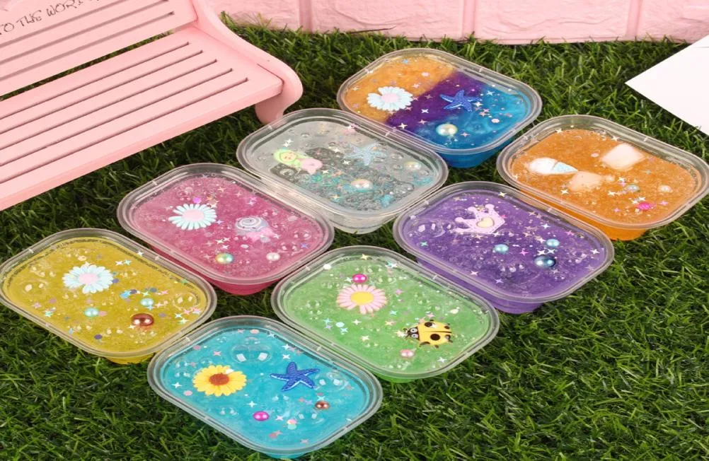 Cristal Slime jouet créatif pâte à modeler dessin animé accessoires boue pâte à modeler Slimes enfants mastic pâte à modeler AntiStress jouet 10746023684