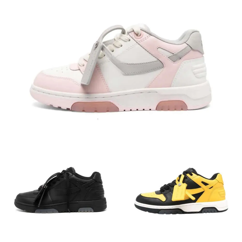 Chaussures de créateurs Out of Office Sneaker Hommes Chaussures Casual Bas Tops Noir Blanc Rose Cuir Bleu Clair Baskets Brevetées Coureurs Chaussures De Plein Air Designer Femmes