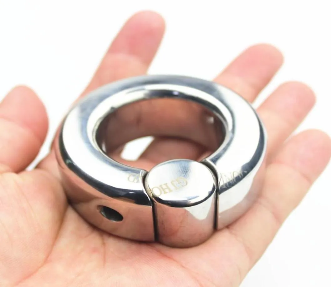 15 Tamaños Cockrings Masculino Acero Inoxidable Pene Colgante Escroto Colgantes Anillos de Bloqueo de Polla Camillas de Bolas Bondage Productos Sexuales BB9103366