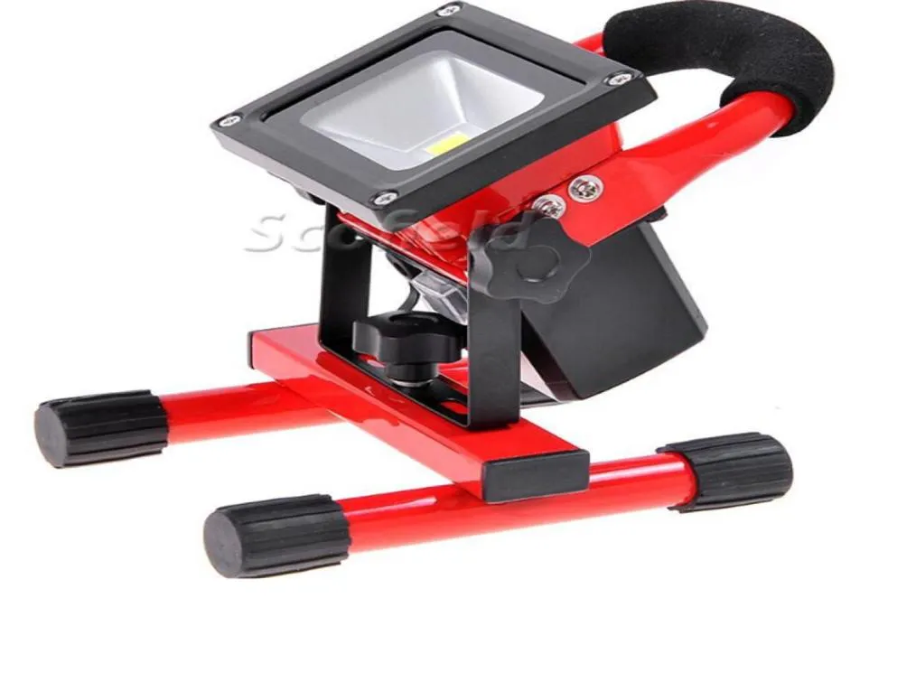 Projecteur LED rechargeable 10W, éclairage extérieur, lumière de secours Portable, rouge, vert, bleu, 4939848