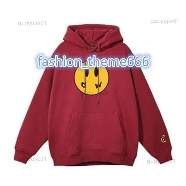 desenhou Mens Hoodies Moletons Qualidade rosto sorridente Inverno Algodão Forro Sorriso anime moletom com capuz y2k Homens Moletons Causal Quente Simples Drews barreira moletom com capuz N8Y2