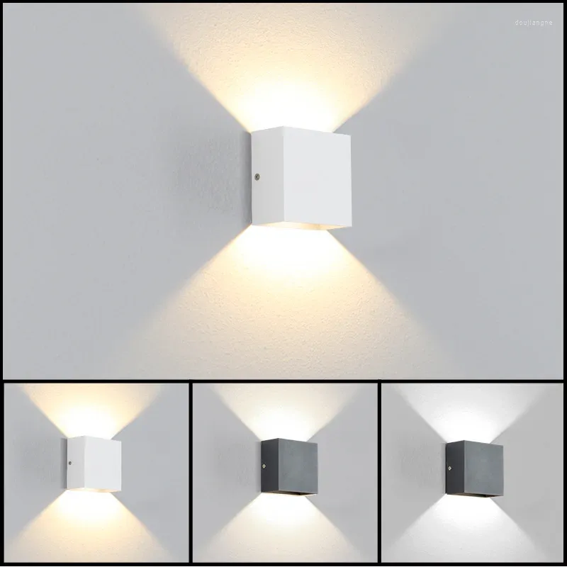 Lampada da parete a LED luce per interni camera da letto illuminazione da comodino decorazione in alluminio per la casa 6W/12W soggiorno moderno nordico