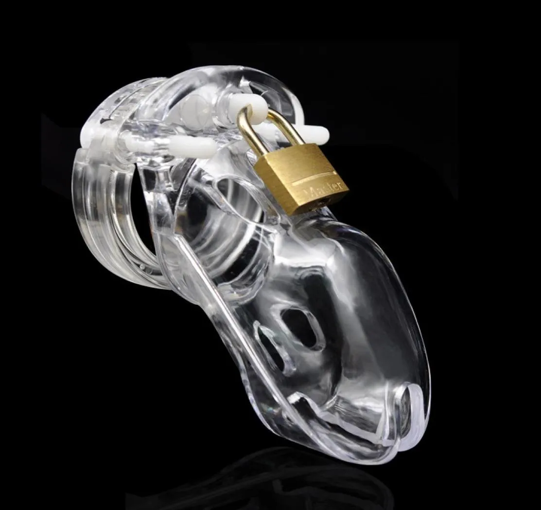 Docteur Mona Lisa-le nouveau dispositif de ceinture de cage en plastique pour hommes avec cinq anneaux Kit de verrouillage à chaud sept couleurs Bondage SM Toys6081744