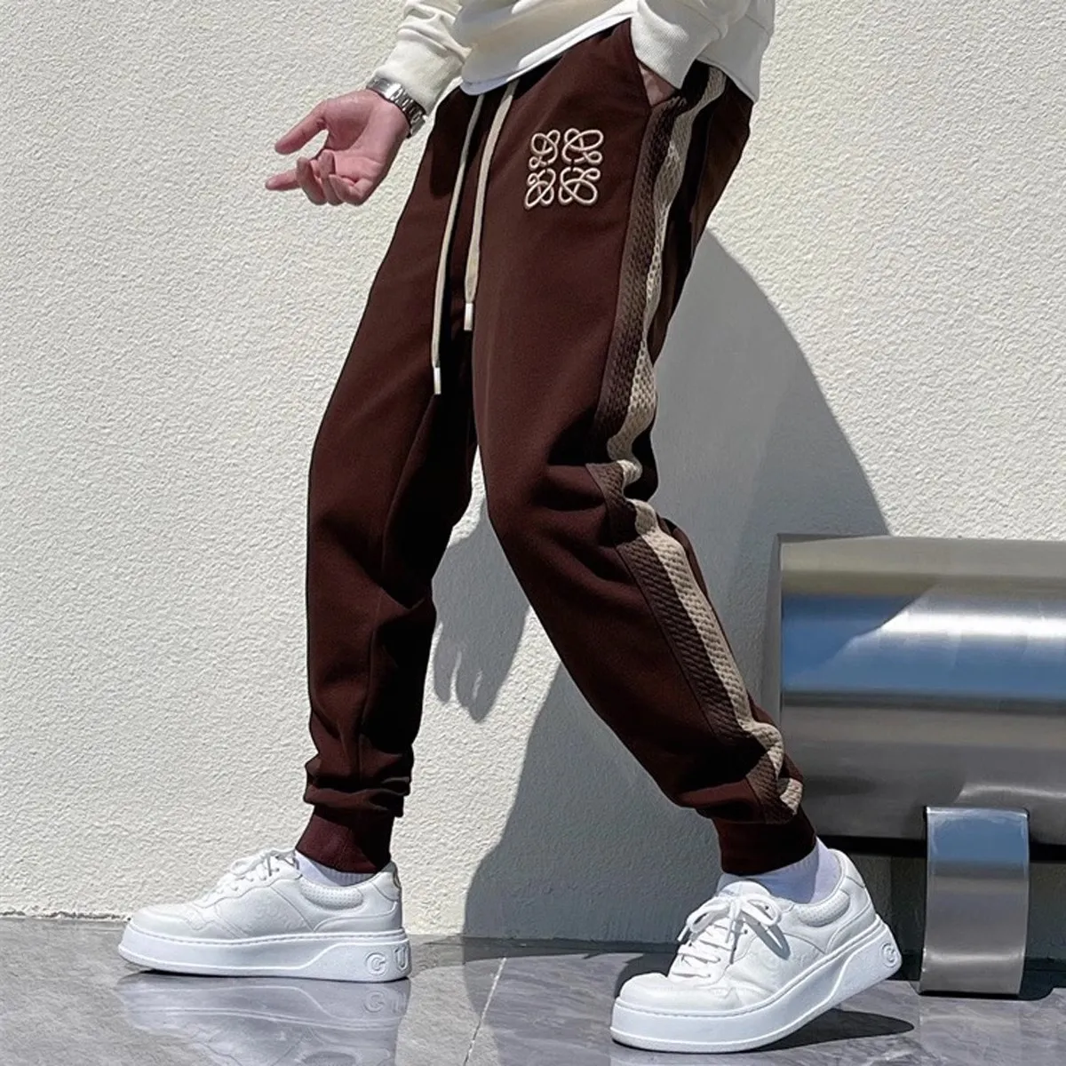 Mens Designer Casual Pants Classic Mönster JOGGERS Fashion Printing Outdoor Sweatpants Womens Designer Pants Byxor Jogging Stretch Pants Asian Size M-5XL