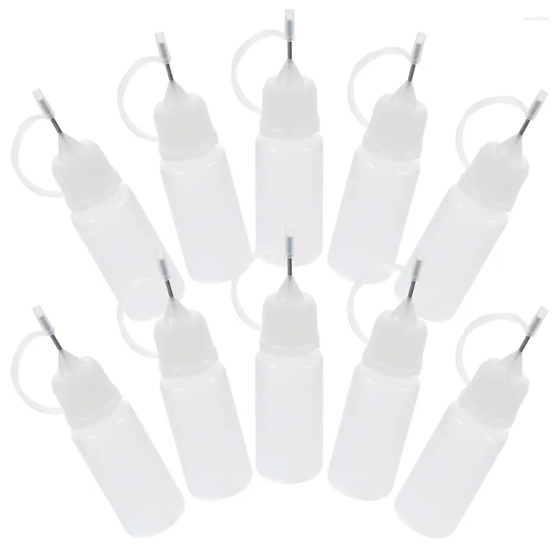 Storage Bottles 30 Pcs Squeeze Bottled For Liquids Dispenser Needle Tip Precision Applicator White Oil