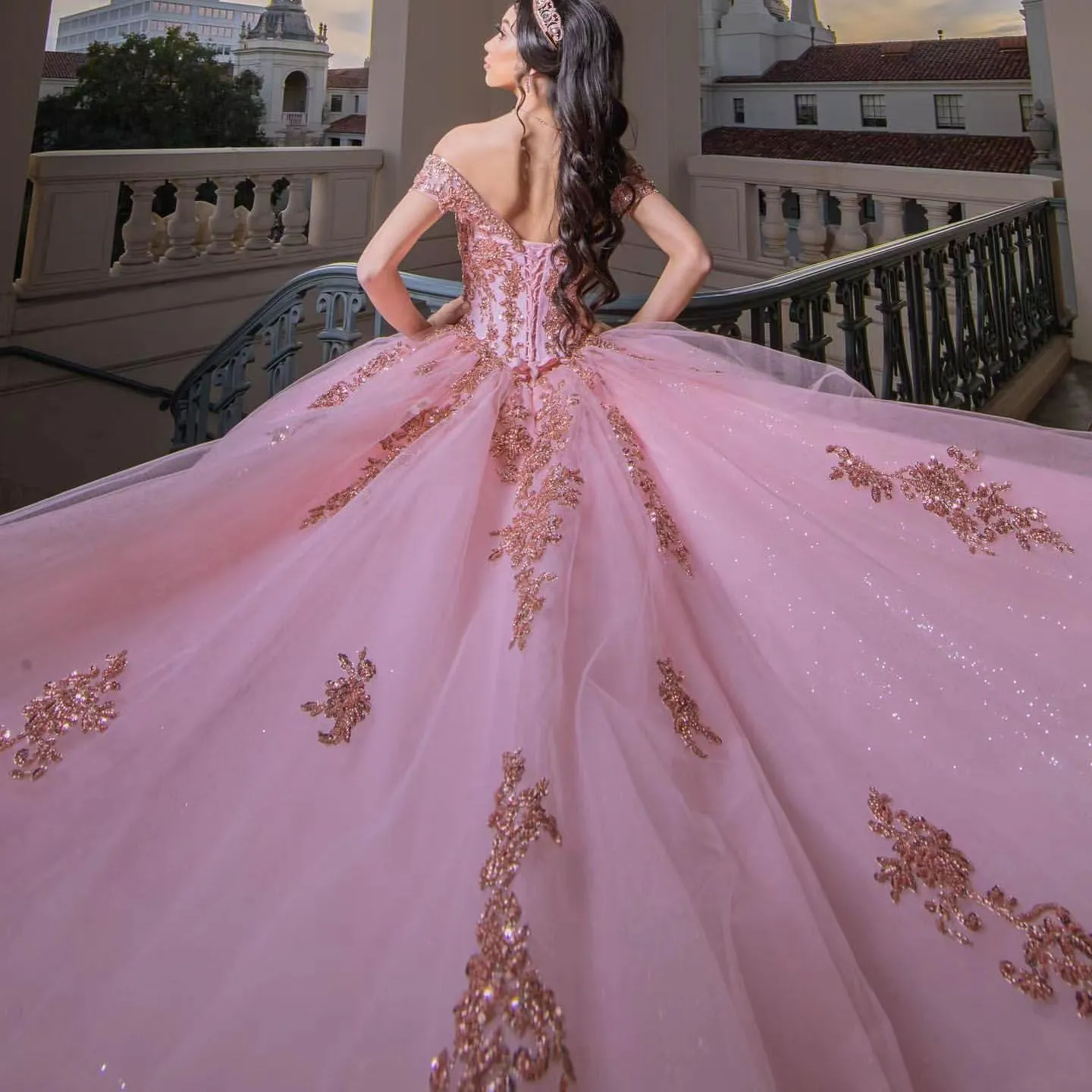 slim fit dress slacks Princesa by Ariana Vara PR22026 - Long Glitter Tulle, Tulle, Lace Applique, Beading & Stone Accents Ballgown Dress