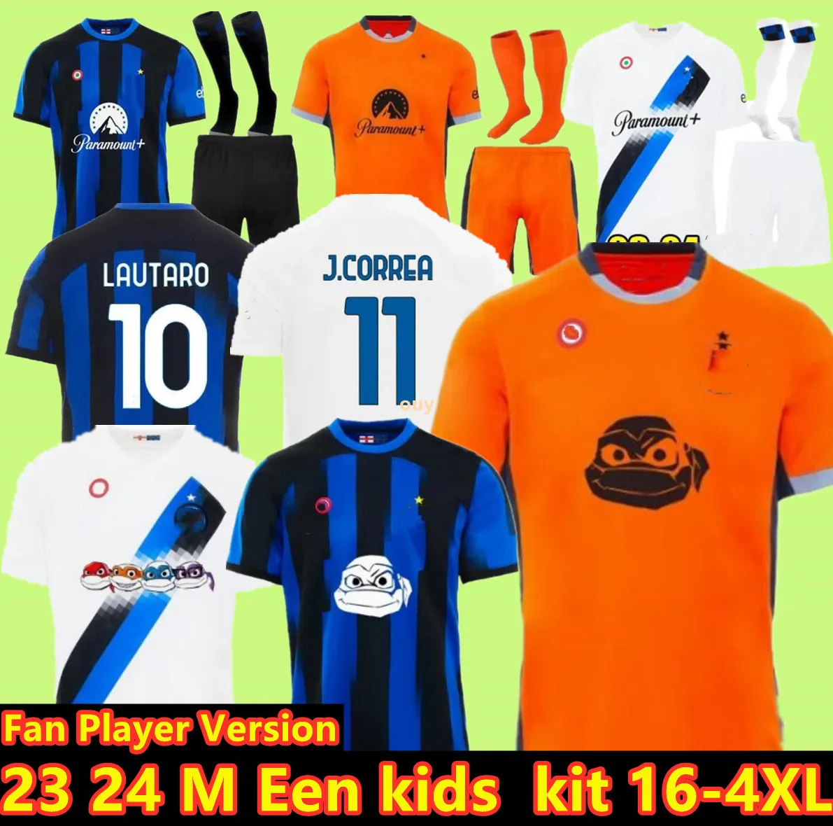 3xl 4xl 2023 2024 LUKAKU INTILANS SOCCER Jerseys Correa Dzeko Barella Lautaro Skriniar de Vrij 23 24 Brozovic Football Shirt Minofors Men Kids Kit 3rd