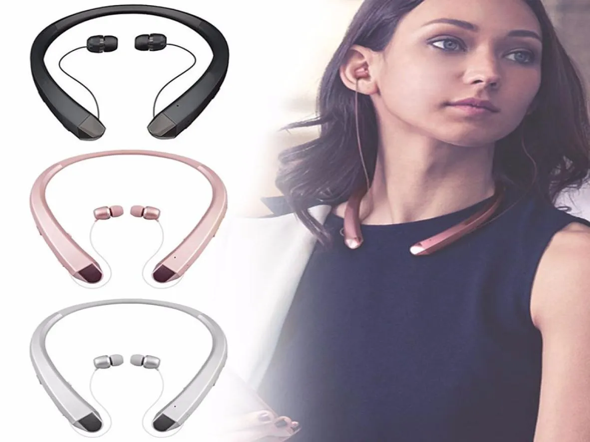 Hifi Wireless Bluetooth -hörlurar inear Sport Stereo Bluetooth Earphone Earskydd Nacke Hängande hörlur för iPhone Samsung Huawei1371013