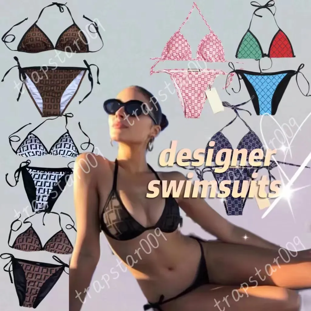 BIKINI PROJEKTACJE SWIMSUITS LETNE ZESPOŁY SKUTUS SWISCUS SIĘ SZTEKI Trójkąt Paski Seksowne przyjęcie na plażowe przyjęcie Wysokiej jakości Backless Women Swimsuits Bikini