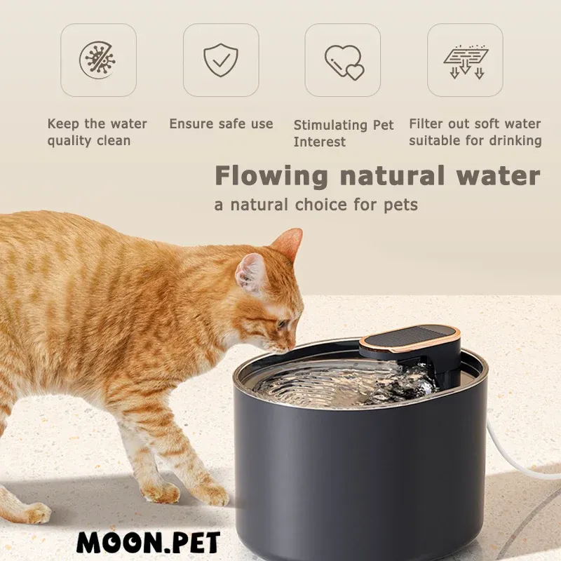 Levererar intelligent husdjursvattendispenser med automatisk cirkulerande filtrering Nya modeller Katt- och hundtillbehör PET -leveranser