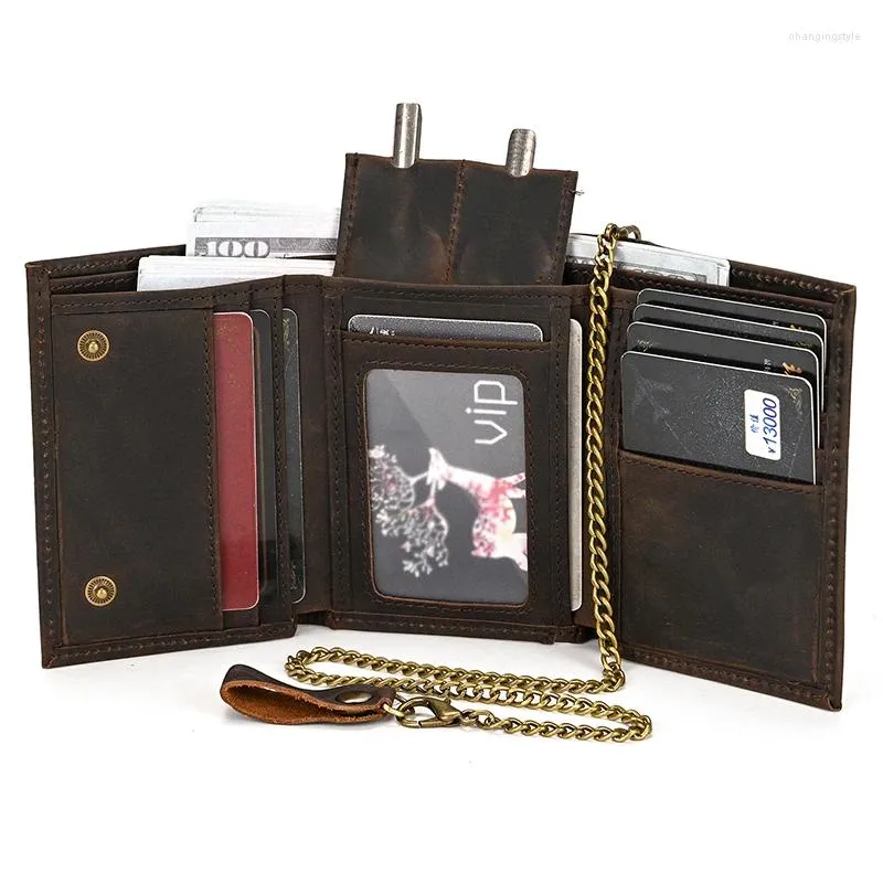 Sacs de taille Designer Portefeuille pour hommes Porte-monnaie en cuir véritable pour hommes Clip Portefeuilles Porte-cartes à deux volets Court