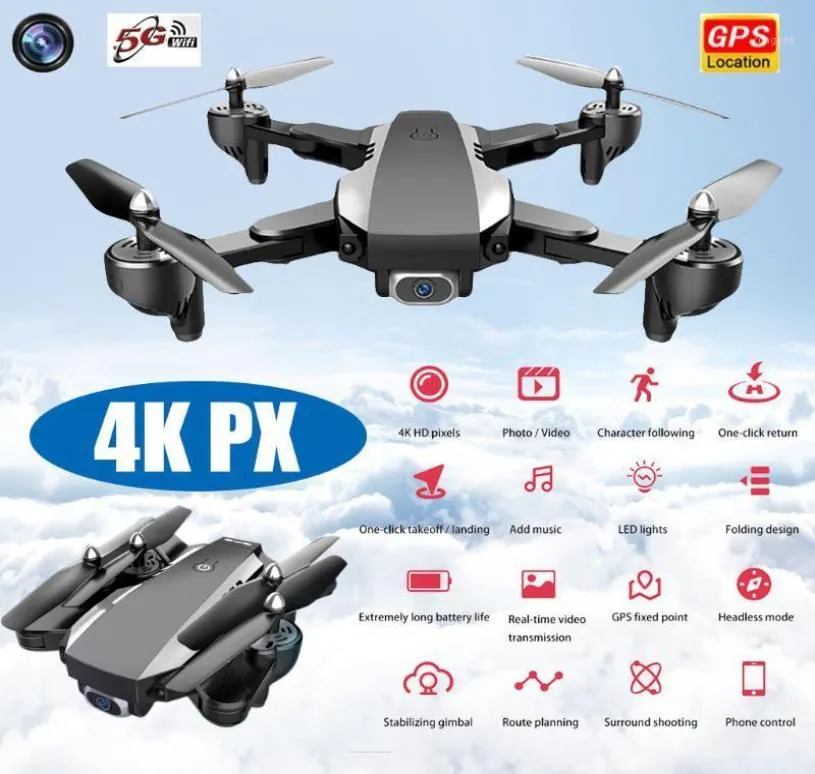 ドローン4Kドローン5G WiFi FPV HDカメラプロフェッションエールCON GPS Y CAMARA FOLDABLE RC VS L109 X35 K1 SG906フライト18 Minut18489339