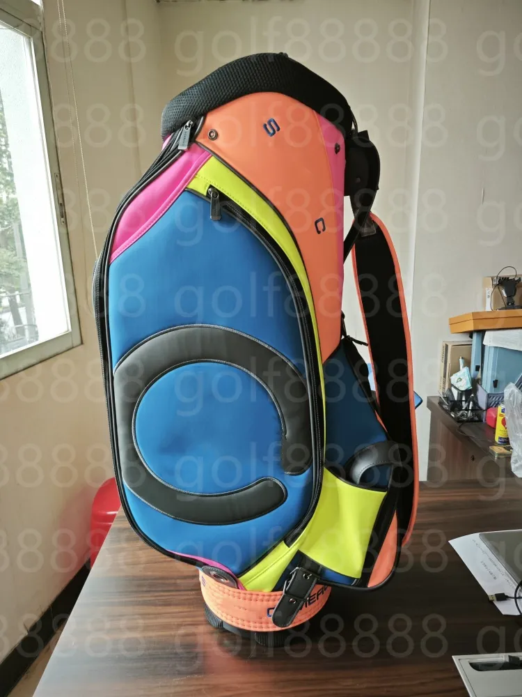 Sacs de golf Sacs de chariot en T avec cercle noir coloré Grand diamètre et matériau imperméable de grande capacité contactez-nous pour voir des photos avec LOGO