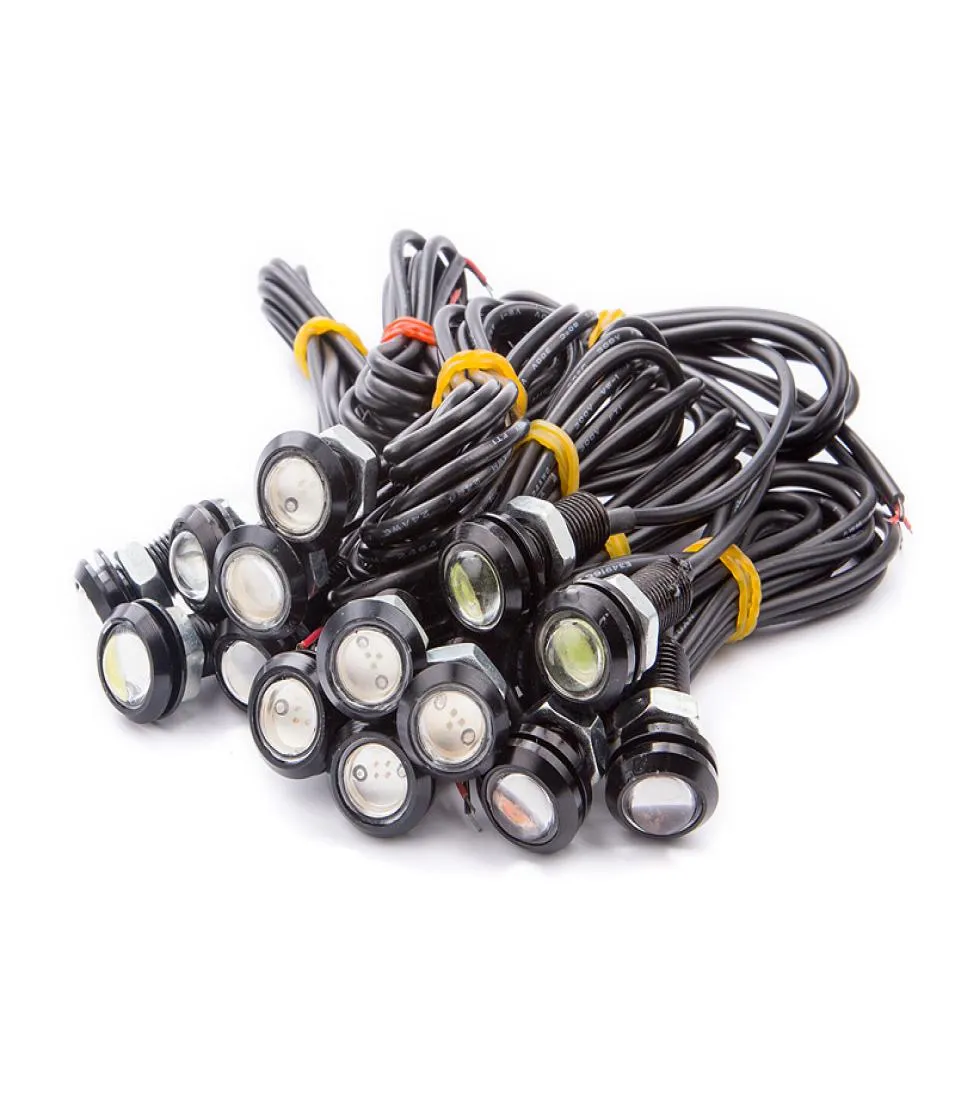 10x Eagle Göz LED 18mm Araba Sis DRL Gündüz Çalışan Işık Kaynak Ampul Araba Stil Park Sinyal Lambası Motosiklet1769511