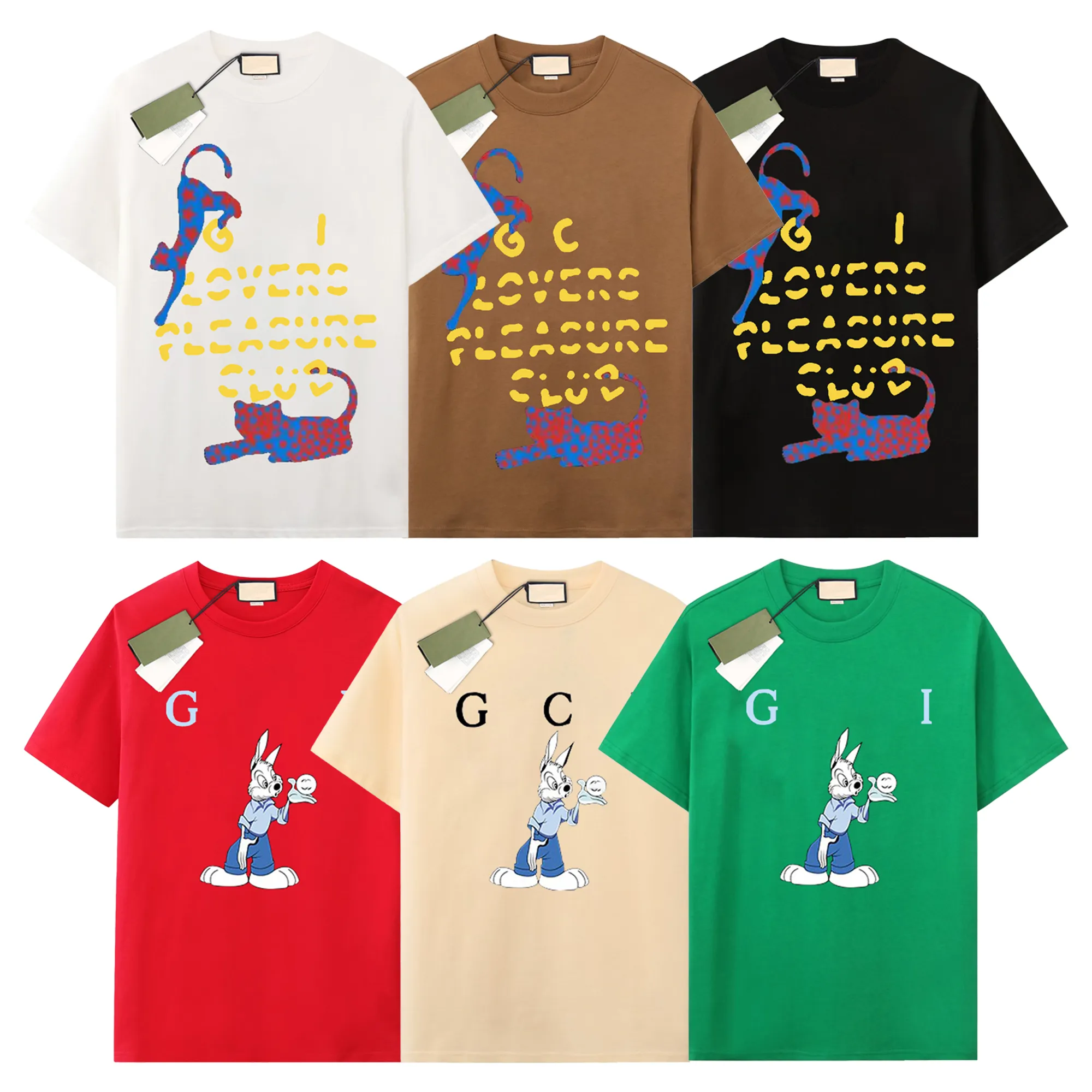 Mens Designer T-shirt Verão GU Camisas Marca de Luxo Camisetas Mens Mulheres Manga Curta Hip Hop Streetwear Tops Shorts Roupas Roupas G-36 Tamanho XS-XL