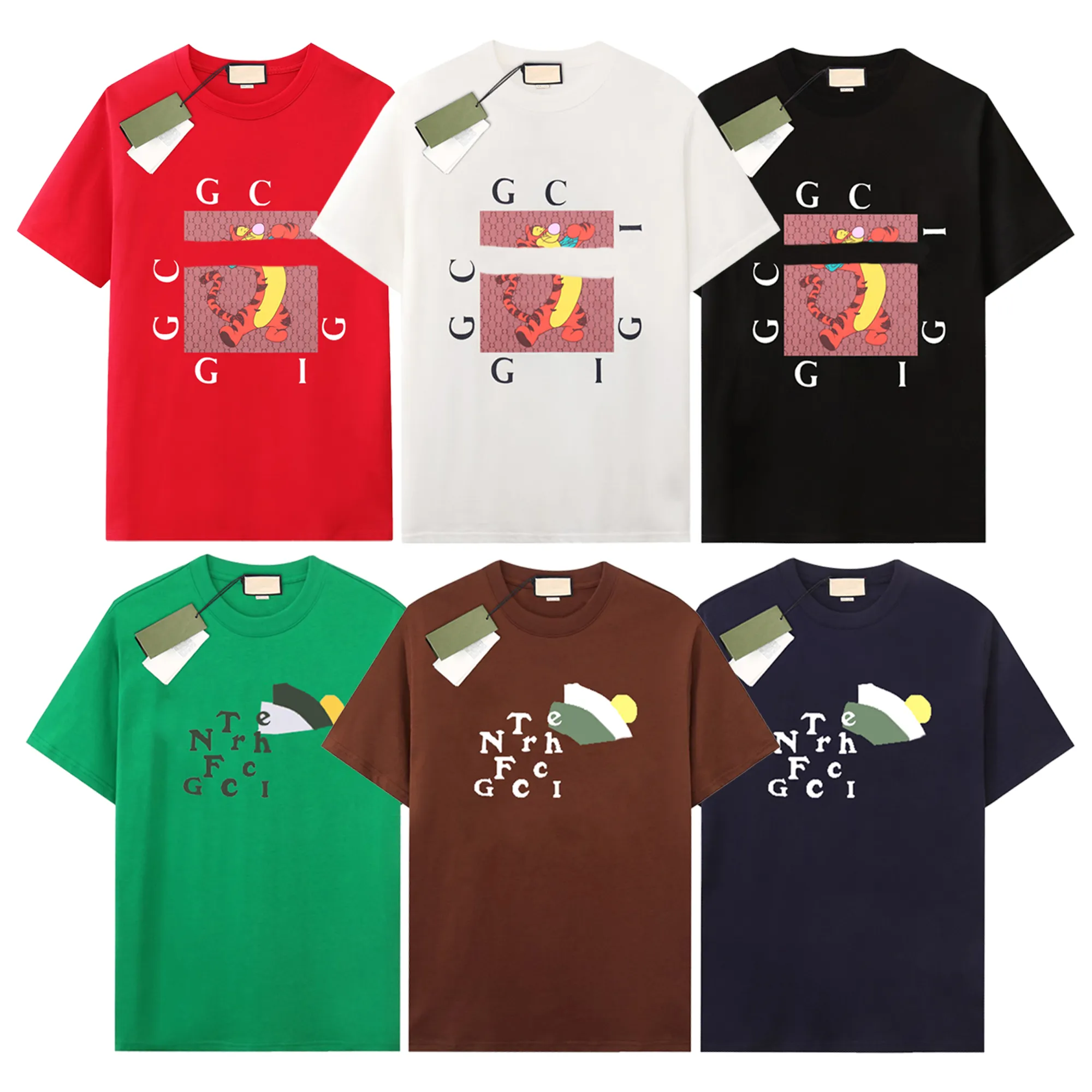 メンズデザイナーTシャツサマーGUシャツラグジュアリーブランドTシャツメンズレディース半袖ヒップホップストリートウェアトップスショーツ服G-14サイズXS-XL