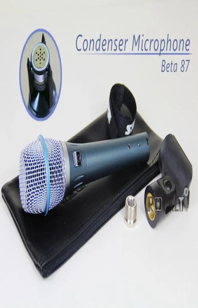 Microphone vocal à condensateur supercardioïde beta87a, qualité supérieure, avec un son incroyable, 3709916