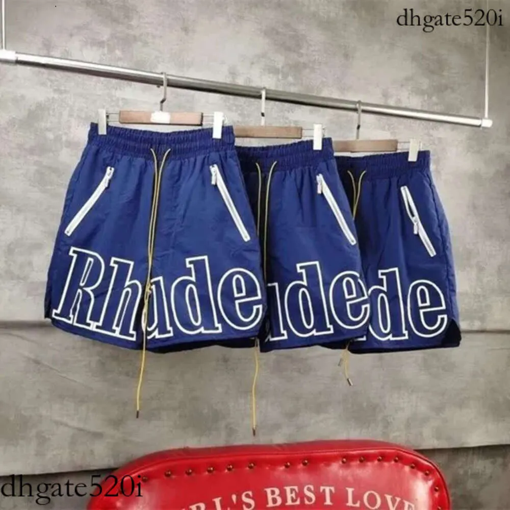 Designers Rhude Shorts Csul Pnt Streetwer Pantalons Swetpnts Haute Version Rhude Lettre Brodée Mesh Short Court Rinbow Hommes Femmes Snitry 833