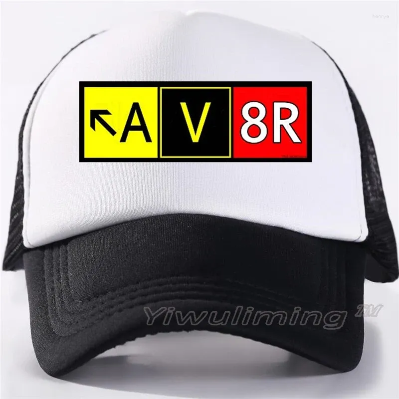 Ball Caps Av8r Tamis réglables Chapeaux Mesh de base Baseball Trucker Cap Dada Hat Summer Truck Driver Breathable