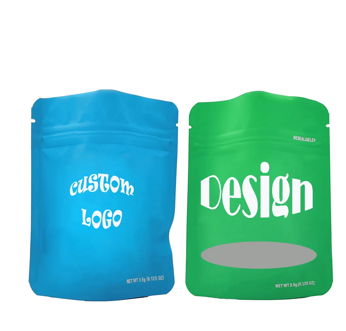 Customized Mylar Bags Custom Logo Package Disposable Vape Pen E-cigarette Matte Glossy Retail Childproof Zipper Glossy OEM Empty Custom Logo Cartridge Packaging