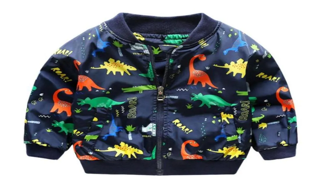 2019 Bambini Primavera Autunno stampa dinosauro cappotto con cerniera Giacca abbigliamento Neonati maschi Capispalla per bambini Abbigliamento per bambini5732051