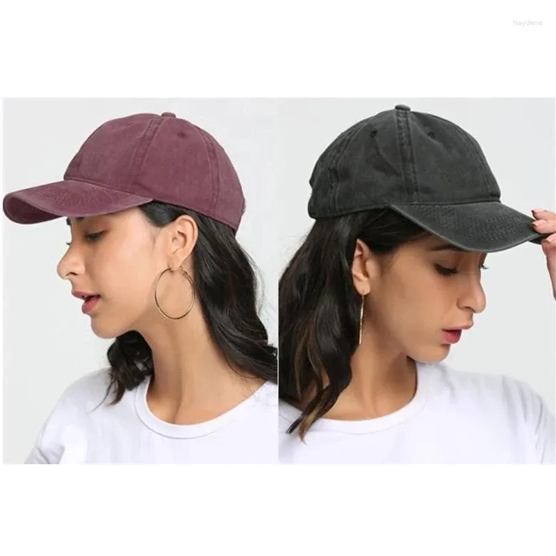 Kogelcaps honkbal papa hoed 6 paneel vintage gewassen katoen low profiler solider kleur verstelbare mannen vrouwen buiten sport cap
