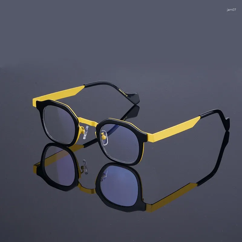 Sonnenbrillenrahmen Marke Designer Square Frauen Farbe Spleißen Gläser Vollrahmen UV400 Optische Linse Outdoor Sports Sun Brillen