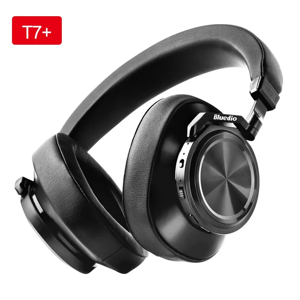 Headphones Bluedio T7+ Headphone Bluetooth Userdefined Active Noise Cancelling Wireless Headset With Microp For phone Support SD Card Slot