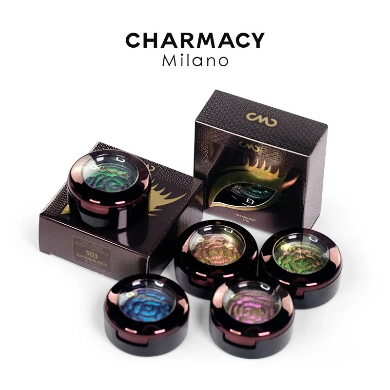 Gölge Charmacy Chameleon Glitter Göz Farı Tek Yüksek Pigment Duochrome Gölge Paleti Kozmetik Uzun Süreli Giymesi Kolay Makyaj