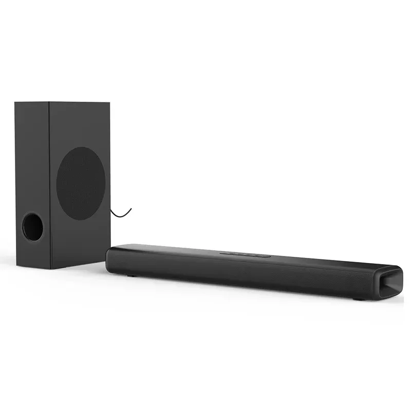 TV için Soundbar 100W Soundbar 2.1 Kablosuz Bluetooth 5.0 Hoparlörler Subwoofer 3D Stereo Boombox Uzaktan Kumanda