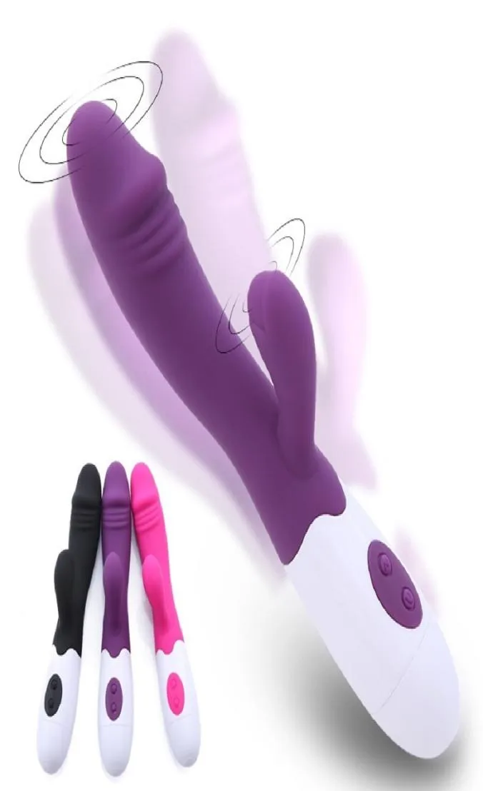 G Spot Dildo Rabbit Vibrator for Women Dual Vibration Silicone Waterproof Female Vagina Clitoris Massager Sex Toys For Y2011189888695