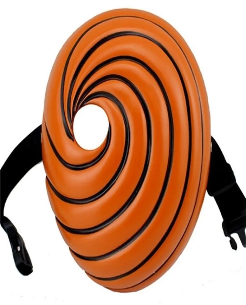 Novo japão desenhos animados máscara tobi obito ninja madara uchiha masquerade cosplay rosto cheio resina máscaras legais fa47 t2001164310062