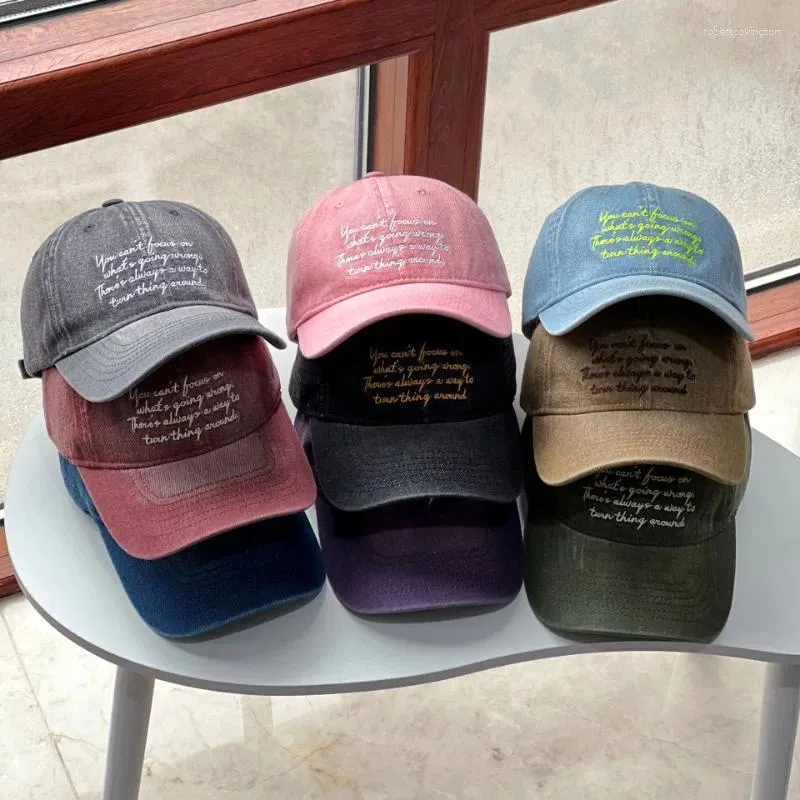 Бейсбольные кепки, модная джинсовая бейсболка с буквенным принтом, мужская и женская, японская уличная солнцезащитная кепка в стиле ретро, мягкий топ, повседневная трендовая шляпа Gorras