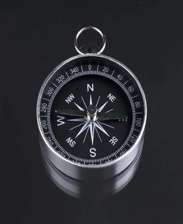 Pocket Mini Camping Hiking Compasses Lightweight Aluminum Outdoor Travel Compass Navigation Wild Survival Tool Black9151837