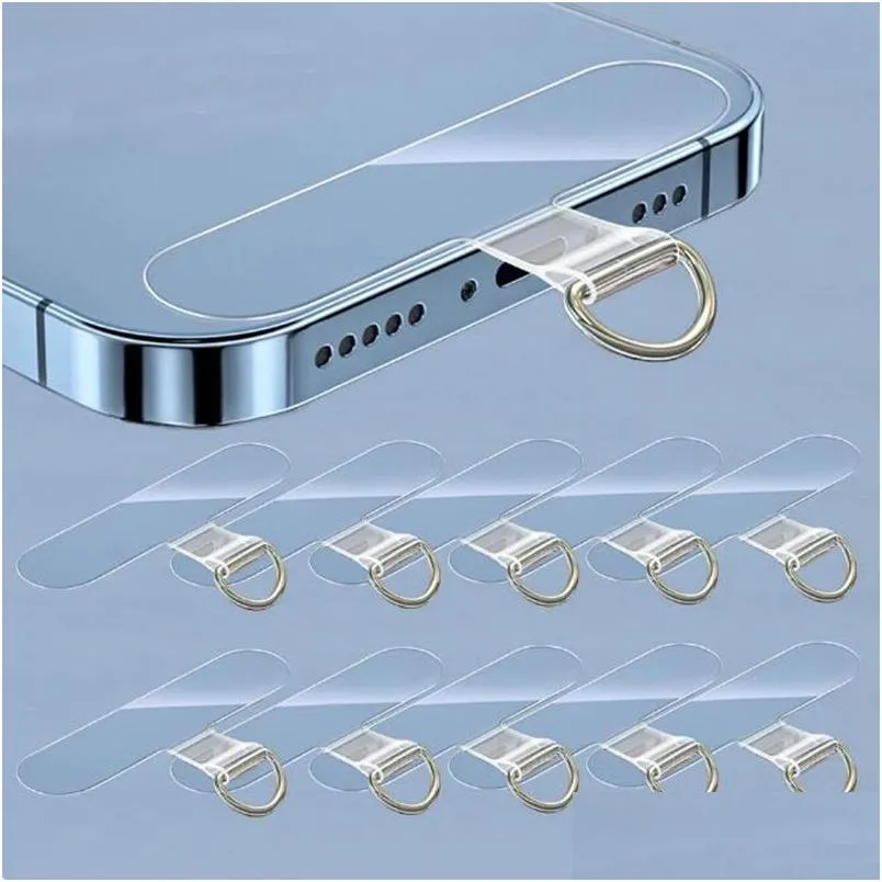 Party Favor TPU Mobiltelefon Anti-Lost Lanyard Card Packning Nylon Löstagbar hängande sladdband Tether Pad Drop Delivery Home Garden FE DHPT1