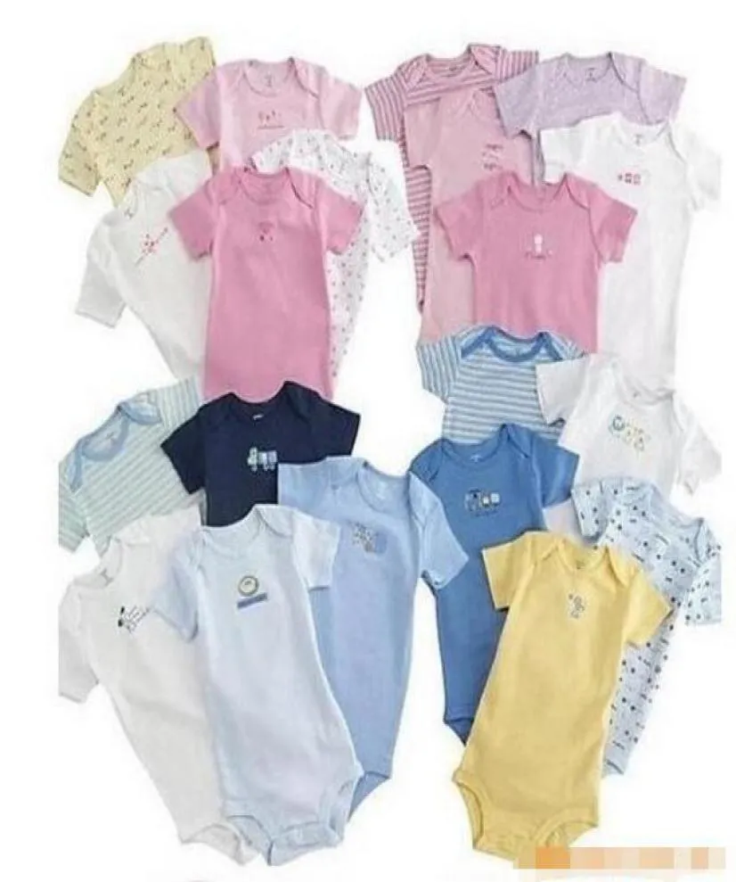 Macacão de bebê inteiro terno do corpo do bebê macacão de manga curta macacão onesies 100 algodão roupas de bebê 024m 6783784