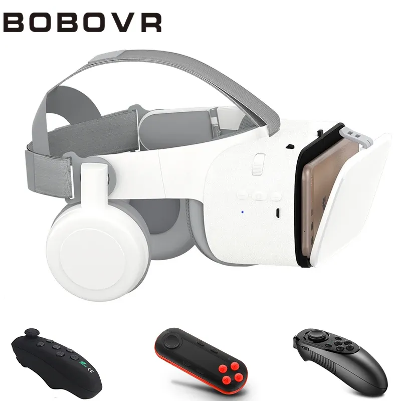 デバイスbobovr z6仮想リアリティヘルメットモバイル3DメガネGoogle段ボールVRヘッドセット用4.76.2インチ携帯電話