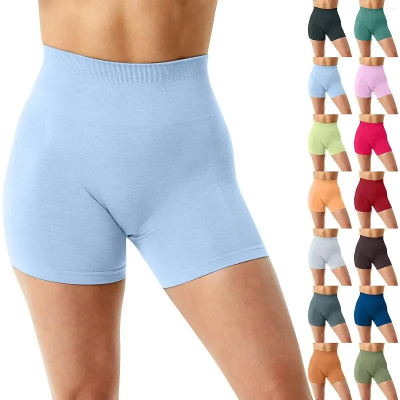 Pantaloncini da donna Sport da donna Senza cuciture a prova di squat Vita alta Push Up Fitness Abbigliamento da palestra attillato Yoga Femme