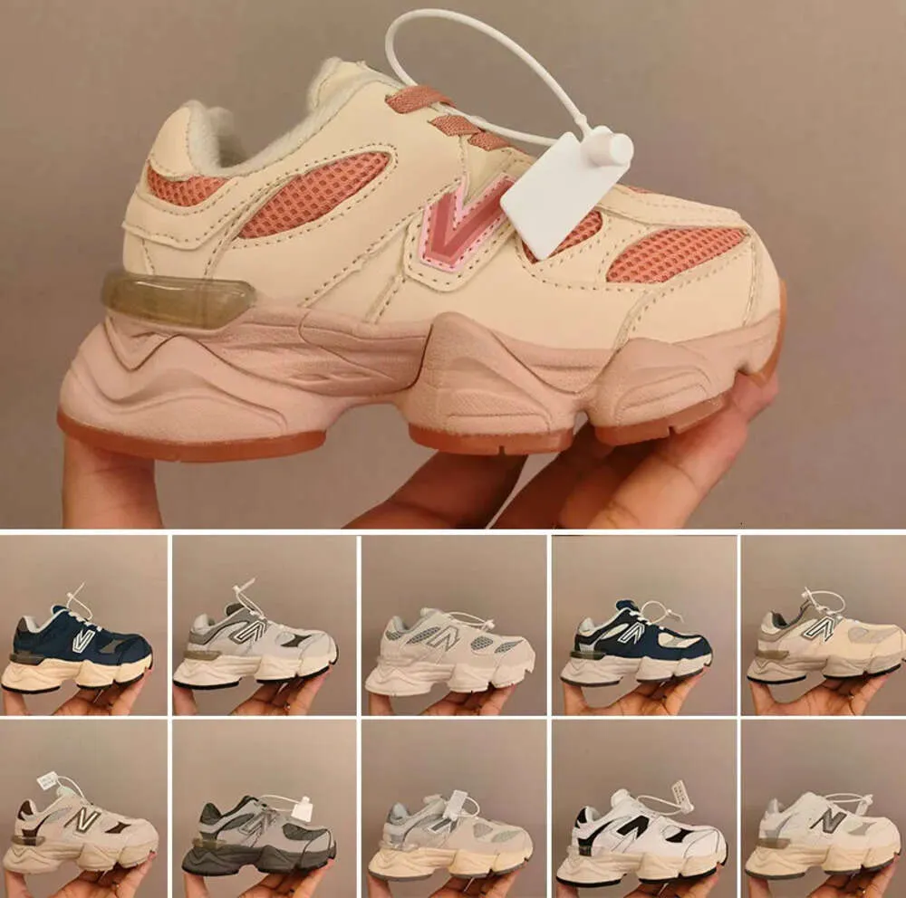 2024 Kids 9060 Running Shoes Top Joe Freshgoods Spädbarn Sneaker Suede 1906R Designer Penny Cookie Pink Baby Shower Blue Sea Salt Outdoor Trai 1165ESS