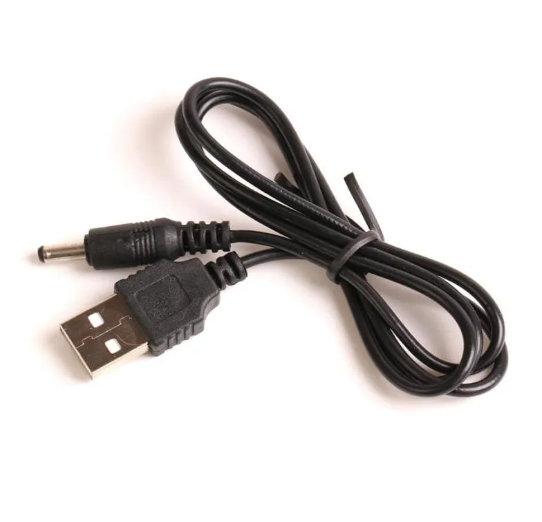 1000pcslot 60CM2FT Cable de cargador USB a DC 35 mm PlugJack Dc35 Cable de alimentación 7478833