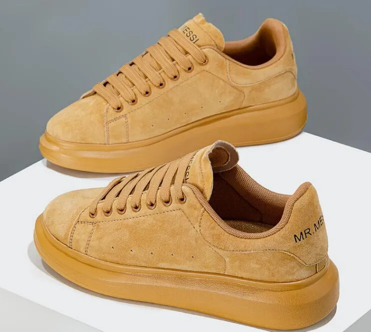 Suede Party Sneakers män lätta skor unisex manlig casual löpande tränare plattform komfort tenis andningsmode mode