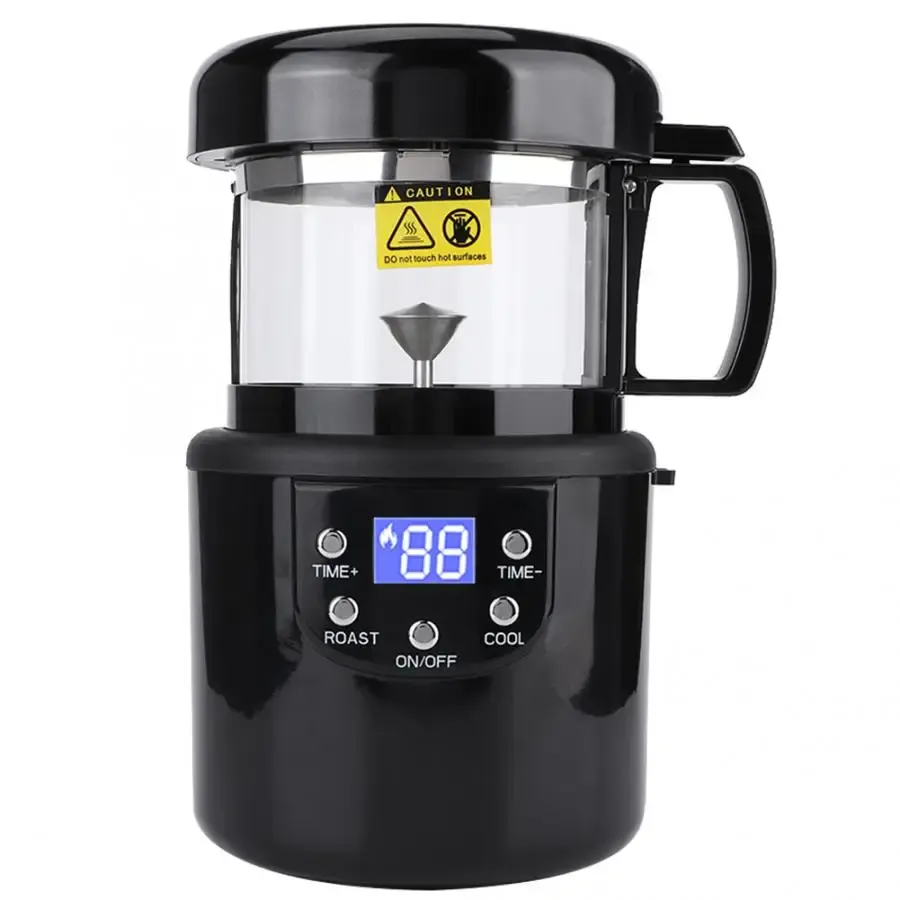 Tools New 80100g CE/CB Home Coffee Roaster Electric Mini No Smoke Coffee Beans Baking Roasting Machine EU Plug 110240V 1400W