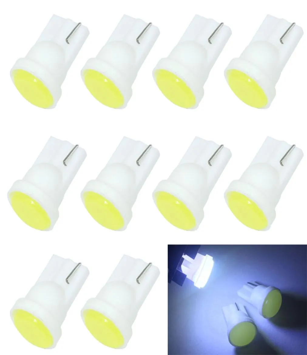 100pcs T10 194 W5W LED CAR STARTLAY LIGHT 501 WY5W 1 COB LED WEDGE INTERIOR DOME LAMP Auto TUTO SIDE SIDE LICK PLAT