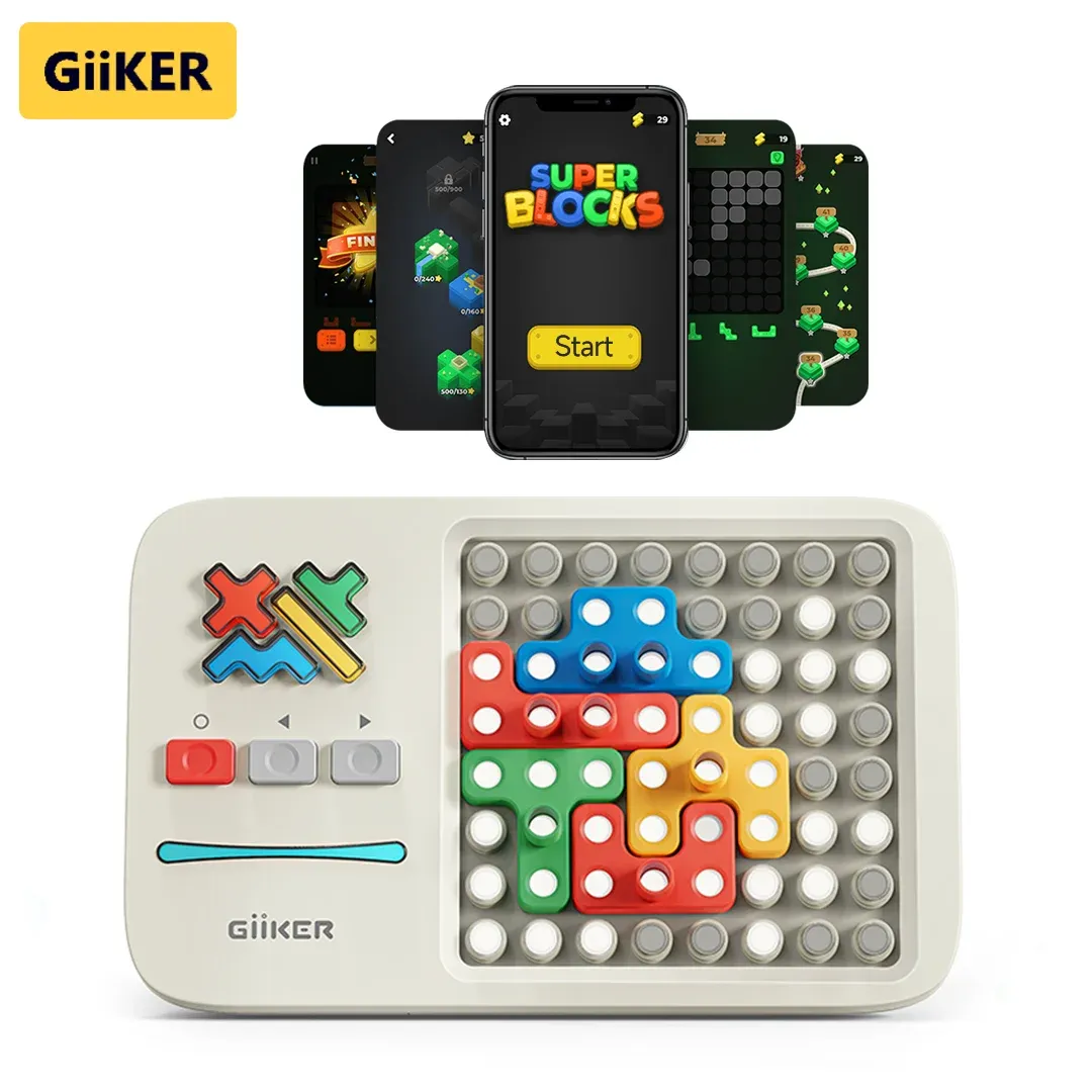 Control Xiaomi Giiker Super Block Smart Jigsaw Game 1000+ Levelled UP Challenges Brain Teaser Puzzles Interactive Games Toys Kids Gifts